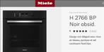 Four encast.Miele intelligente "BlackLine" XXL 76L./A+/Wi-Fi, Ophalen, Hete lucht, Nieuw, Oven met grill
