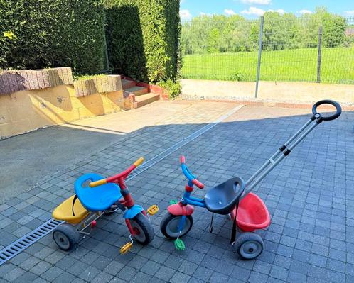 2 Velos premier âge tricycle Berchet, Fietsen en Brommers, Fietsen | Driewielers, Zo goed als nieuw, Duwstang, Verstelbare zitting