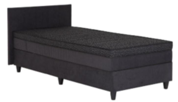 4 BOX53 bedstee 90x200cm - stof - antraciet, Huis en Inrichting, Slaapkamer | Bedden, Zo goed als nieuw, Eenpersoons, 90 cm, 200 cm