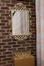 Smeedijzeren spiegel + console, Ophalen, Zo goed als nieuw