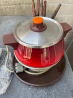 Fondueset / stel rood, Ophalen of Verzenden, Gebruikt, Elektrisch, Fondueset