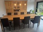 Grote eetkamertafel met 8 stoelen, Huis en Inrichting, Ophalen, Gebruikt