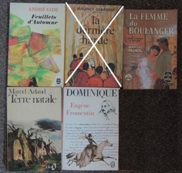 Mauriac, Cesbron, Gide, Bazin... Poche TBE 2,50€/l beschikbaar voor biedingen