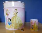 Disney Princess set met vuilnisbak en pennenhouder, Ophalen of Verzenden, Gebruikt