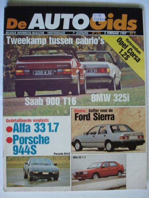 AutoGids 192, Livres, Autos | Brochures & Magazines, Utilisé, Général, Envoi