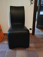 Zwarte stoelen eetkamer, Huis en Inrichting, Stoelen, Ophalen, Zo goed als nieuw, Leer