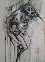 AL16_Vogelkop 108 x 88, Antiek en Kunst, Ophalen