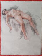 Liggend naakt tekening, Ophalen