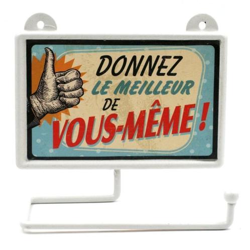 Grappige toiletpapierdispenser „Give The Best”, Huis en Inrichting, Badkamer | Badtextiel en Accessoires, Nieuw, Overige typen