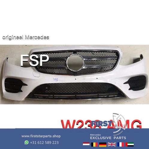 W213 W238 E Klasse Cabrio Coupé AMG Voorbumper + gril Wit C2, Auto-onderdelen, Carrosserie, Bumper, Mercedes-Benz, Voor, Gebruikt
