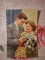 Vintage Postkaart verliefde koppel, Ophalen of Verzenden