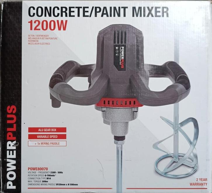 Cement-en verfmixer, Doe-het-zelf en Bouw, Gereedschap | Overige machines, Zo goed als nieuw, Ophalen of Verzenden