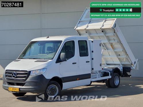 Mercedes Sprinter 514 CDI Kipper met Kist Dubbel Cabine Dubb, Auto's, Bestelwagens en Lichte vracht, Bedrijf, Te koop, Airconditioning