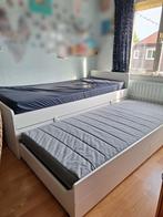 Ikea släkt, bed met logeerbed, opberglades, 2 latoflexen, Huis en Inrichting, Slaapkamer | Complete slaapkamers, Ophalen, Gebruikt