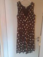 Jurk met stippen, Ophalen, Bonprix, Bruin, Maat 46/48 (XL) of groter