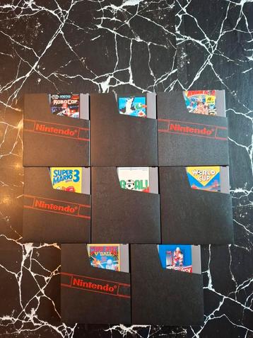 8 Nintendo Nes-spellen + schede! beschikbaar voor biedingen