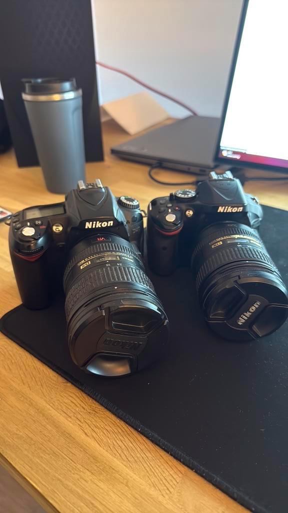 Nikon D90 en Nikon D5200 + lenzen, Audio, Tv en Foto, Fotocamera's Digitaal, Zo goed als nieuw, Nikon, Ophalen