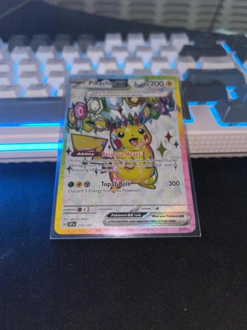 Pikachu EX 219/191, Hobby en Vrije tijd, Verzamelkaartspellen | Pokémon, Nieuw, Booster, Foil, Verzenden