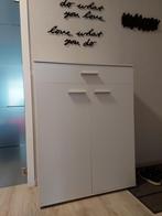 Witte schoenenkast met 2 laden, Ophalen, Zo goed als nieuw, Modern