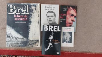 Lot de livres de Brel, Adamo, Pierre Perret et autres