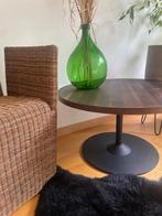 Bulo salontafel notelaar fineer, Ophalen, Zo goed als nieuw, Rond, Minder dan 50 cm