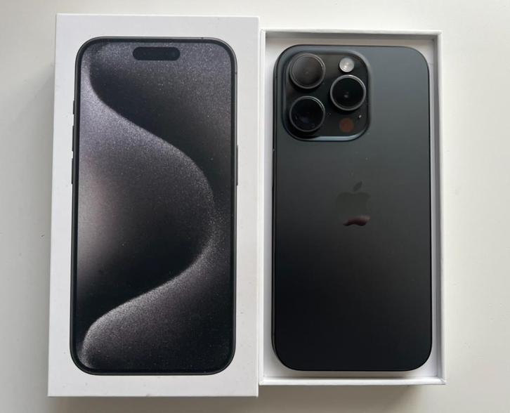iPhone 15 pro - 128 GB, Télécoms, Téléphonie mobile | Apple iPhone, Utilisé, 128 GB, Sans abonnement, iPhone 15 Pro, Noir, Enlèvement