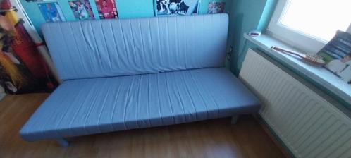 Sofabed, Huis en Inrichting, Slaapkamer | Slaapbanken, Zo goed als nieuw, 140 cm, 200 cm, Tweepersoons, Blauw, Ophalen