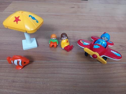 Playmobil 1.2.3 6050 - Plezier op vliegtuigvakantie, Kinderen en Baby's, Speelgoed | Playmobil, Zo goed als nieuw, Ophalen
