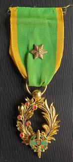 Belgique- Croix du mérite de lUNAO ww2, Collections, Armée de terre, Enlèvement ou Envoi, Ruban, Médaille ou Ailes