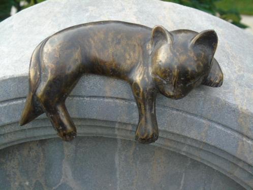 Bronzen wandbeeld voor slapende katten., Tuin en Terras, Tuinwanddecoratie, Nieuw, Ophalen