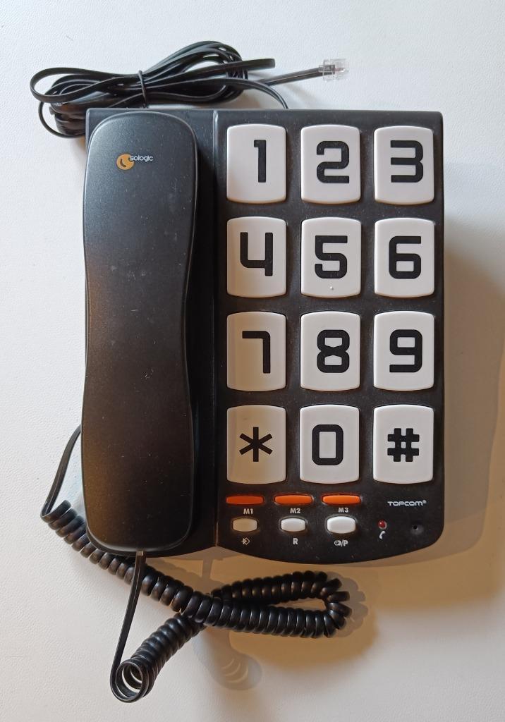Topcom seniorentelefoon - grote toetsen, Telecommunicatie, Vaste telefoons | Niet Draadloos, Gebruikt, Ophalen