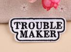Patch biker - Trouble Maker - 61 x 29 mm, Ophalen of Verzenden, Nieuw, Hotfix applicaties