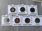 7 verschillende 2 euromunten 2024, Postzegels en Munten, Munten | Europa | Euromunten, Ophalen of Verzenden