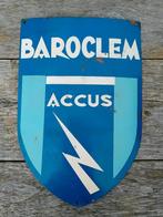 Panneau publicitaire rare - batteries de voiture - Baroclem, Enlèvement ou Envoi, Comme neuf, Panneau publicitaire