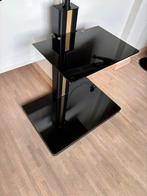 DESIGN TV HOUDER OP WIELTJES, Huis en Inrichting, Ophalen, Zo goed als nieuw, Glas, Design / Modern