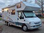 Fiat Hobby 2x airco/lit fixe/51000km, Caravanes & Camping, Toilette à cassette, Fiat, Jusqu'à 6, Diesel