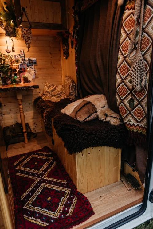 unieke rustieke, volledig offgrid zelfbouw camper, Caravans en Kamperen, Mobilhomes, Particulier, Ophalen