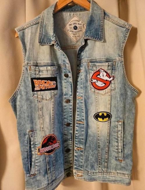 Jeansjack voor heren - retrostijl, Kleding | Dames, Bodywarmers, Zo goed als nieuw, Ophalen of Verzenden