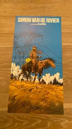 Auclair simon van de rivier affiche 1977 weekblad kuifje, Verzamelen, Ophalen of Verzenden, Kuifje, Zo goed als nieuw