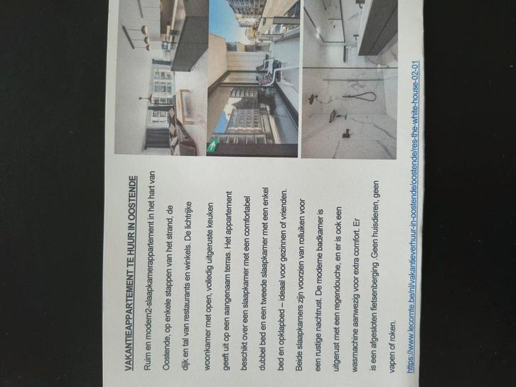 Luxe Vakantie appartement te huur in Oostende, Vakantie, Vakantie | Aanbiedingen en Last minute