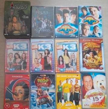 Dvd's studio 100; anubis, spring, galaxy park, k3, samson... beschikbaar voor biedingen