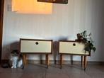Vintage mid- century nachtkastjes, Huis en Inrichting, Slaapkamer | Nachtkastjes, Ophalen, Zo goed als nieuw
