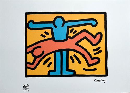Prachtige Lithografie + certificaat • Keith Haring # /150, Antiquités & Art, Art | Lithographies & Sérigraphies, Enlèvement ou Envoi