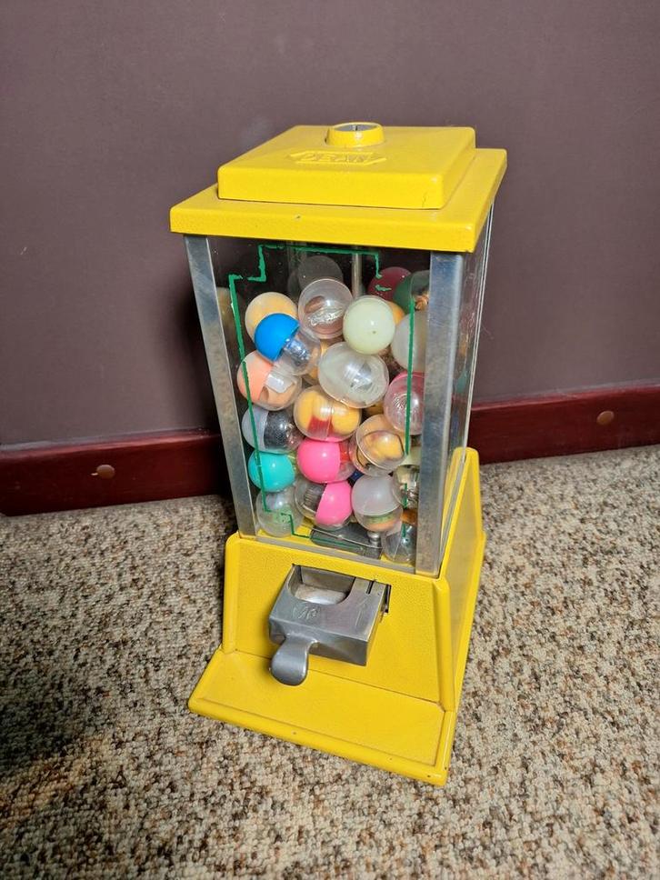 Joli distributeur automatique Gumball américain vintage, Collections, Machines | Autre, Utilisé, Enlèvement ou Envoi