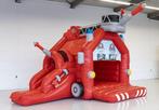 Brandweer springkasteel te huur, Hobby en Vrije tijd, Feestartikelen | Verhuur, Ophalen of Verzenden, Zo goed als nieuw