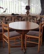 Tafel en 2 stoelen voor stacaravan, Caravans en Kamperen, Ophalen, Gebruikt