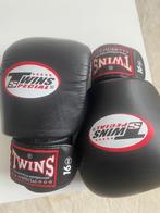 16 Oz TWINS BOKSHANDSCHOENEN BGVL 3 - ZWART, Sport en Fitness, Ophalen of Verzenden, Zo goed als nieuw, Bokshandschoenen