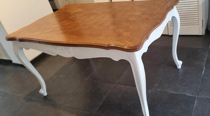 Table salle à manger en chêne style Louis XV 6/10 personnes, Maison & Meubles, Tables | Tables à manger, Chêne, Enlèvement ou Envoi