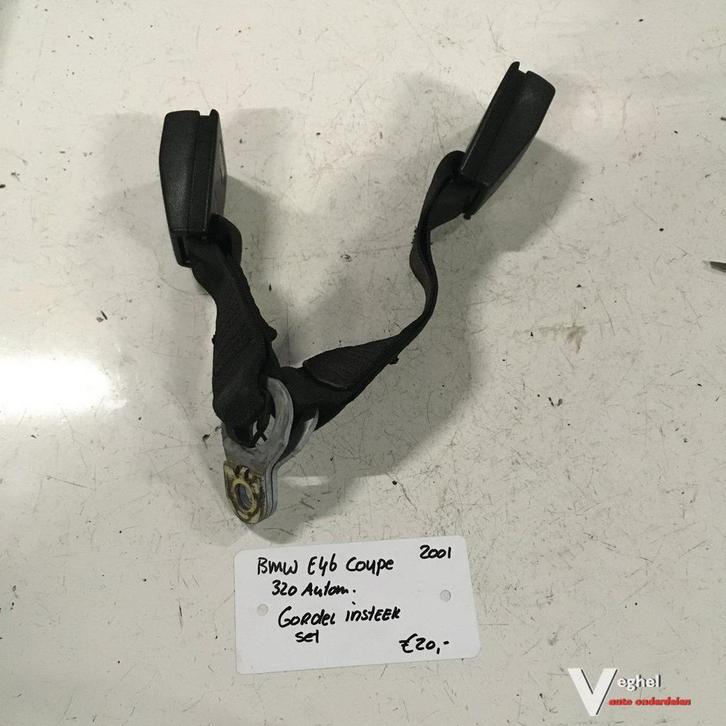 BMW E46 320 Coupe 2001  Gordel insteek achter, Auto-onderdelen, Interieur en Bekleding, Gebruikt, Ophalen of Verzenden