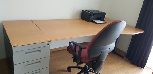 Bureautafel, ladenblok en bureaustoel, Zakelijke goederen, Kantoor en Winkelinrichting | Kantoormeubilair en Inrichting, Bureau